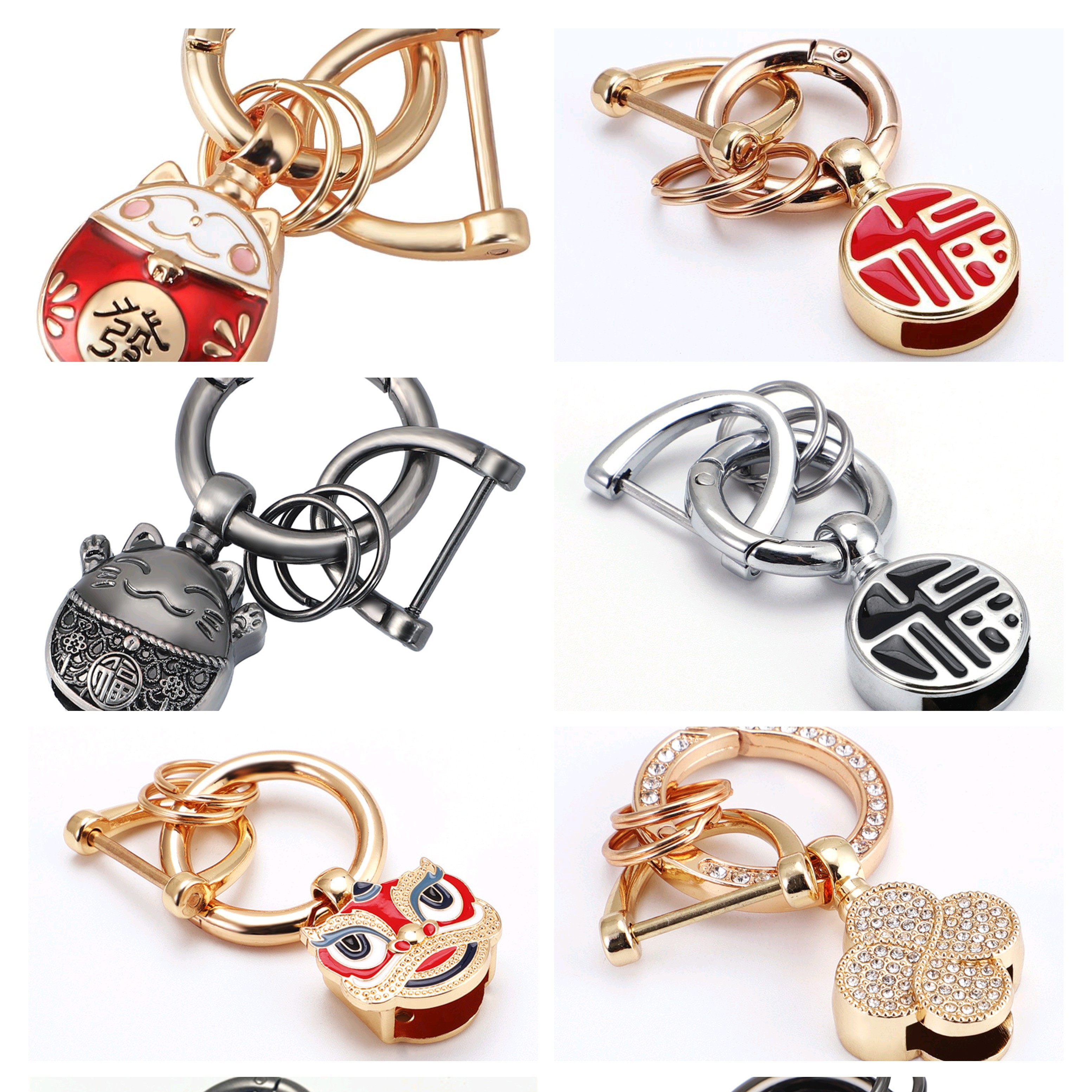 手工编织钥匙扣头创意配件