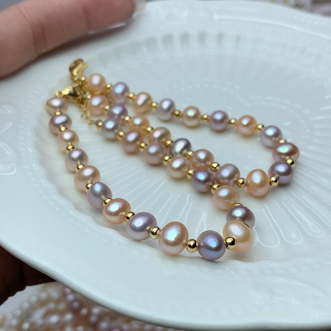 淡水珍珠6-7未镶嵌sl5手糖果