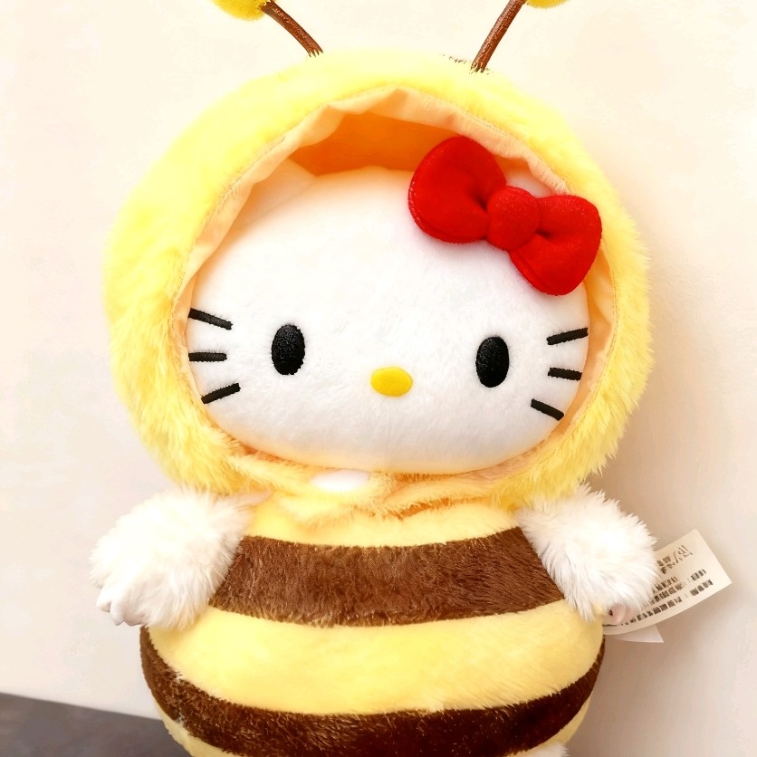 正版蜜蜂kitty挂件可爱公仔钥匙扣玩偶手工娃娃毛绒玩具生日礼物