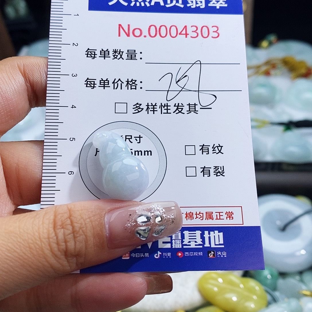 翡翠未镶嵌颈饰4303