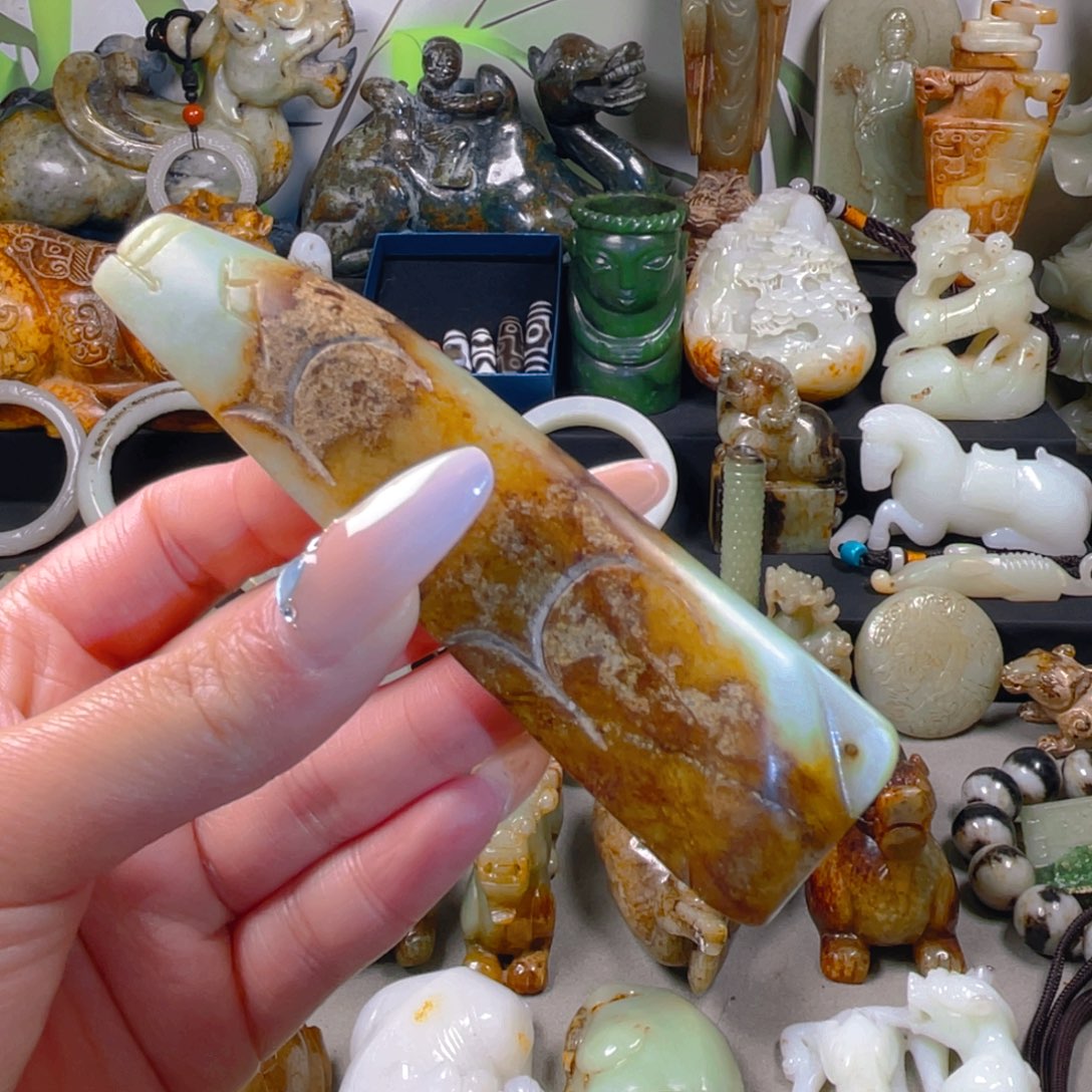 和田玉挂件未镶嵌7