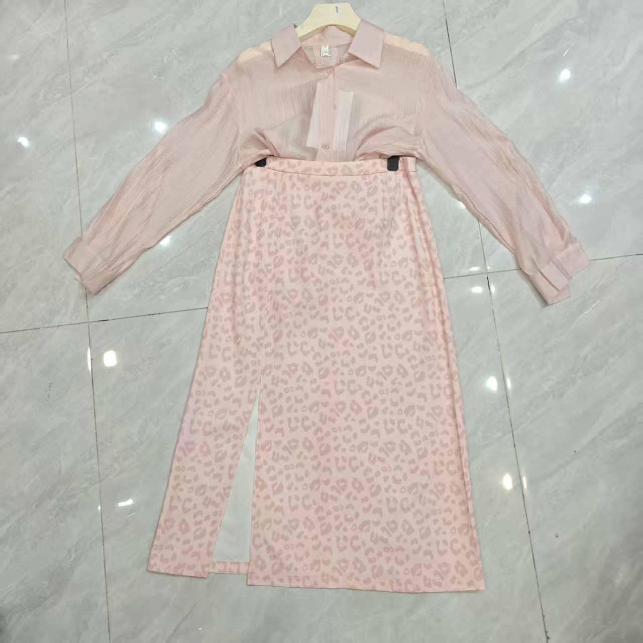 6027拉链法式轻职风成人半身裙长袖打底气质国风女装套装