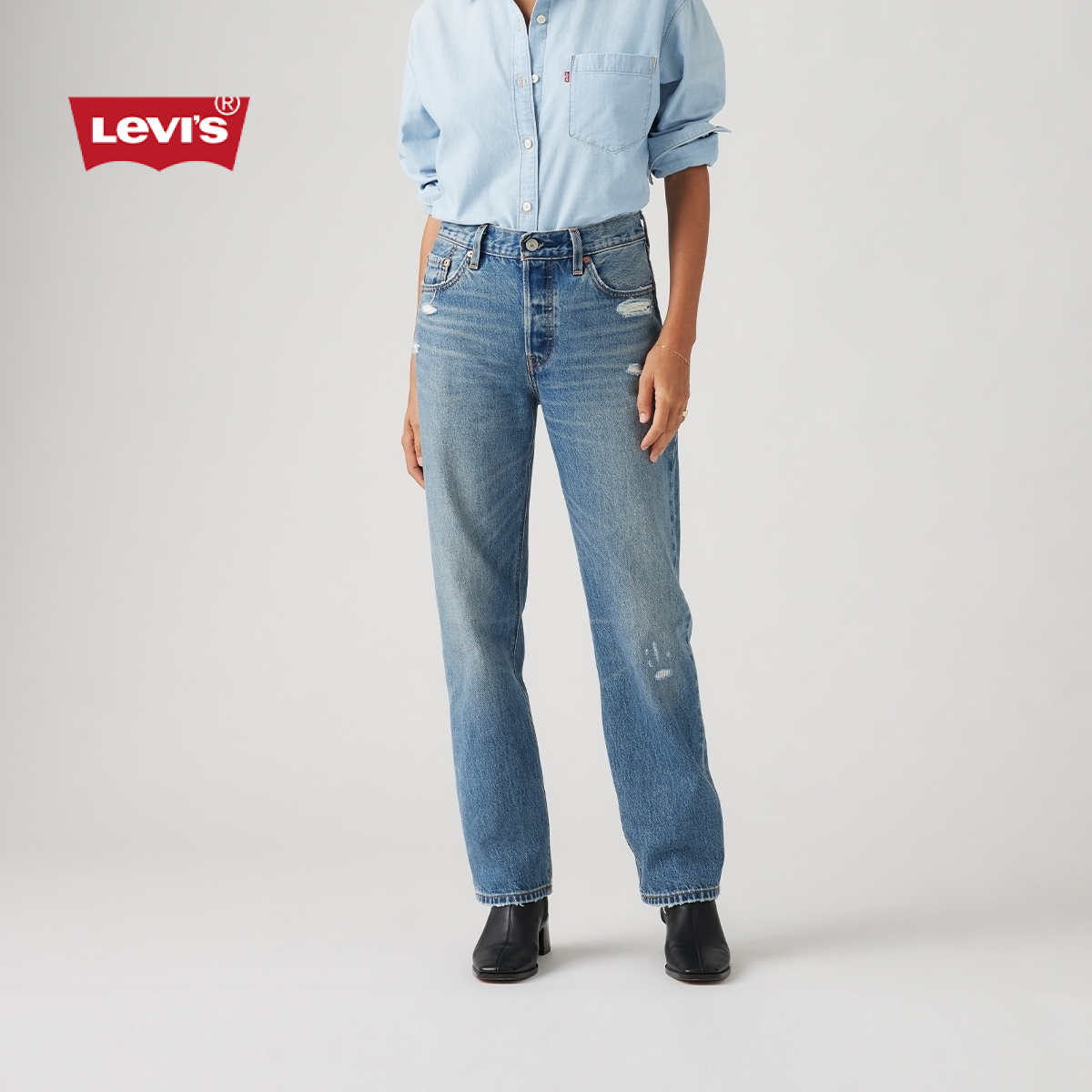 【商场同款】Levi's李维斯25秋季新款女士501直筒牛仔裤A1959-0064