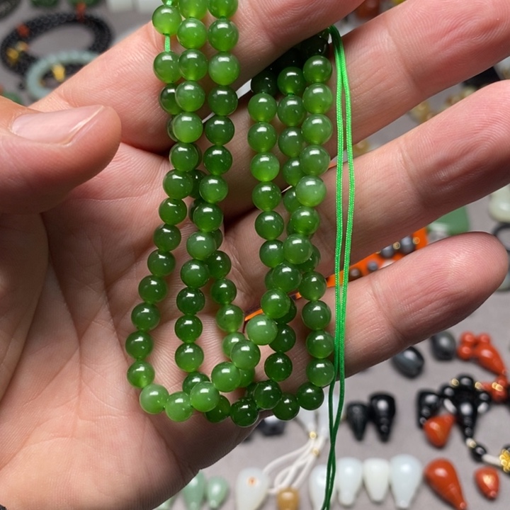 和田玉未镶嵌手链