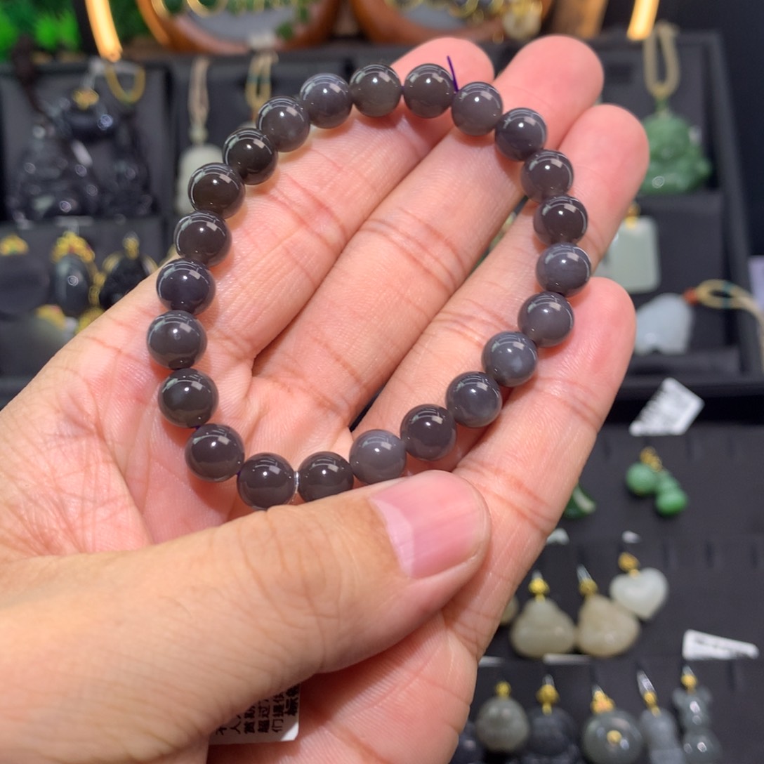 和田玉未镶嵌珠串往***…