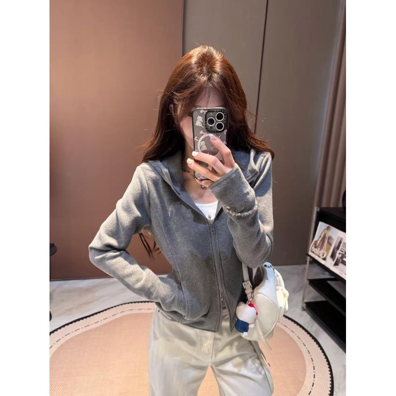 李馨儿【水立方】外套长袖财阀千金韩版小众设计感卫衣外套休闲百搭