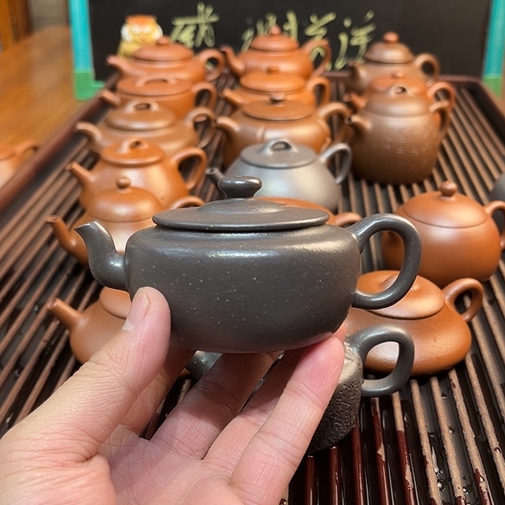 紫砂茶壶大水潭天青旭茂150cc