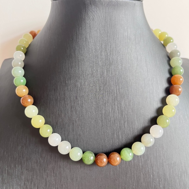 和田玉多宝项链10mm