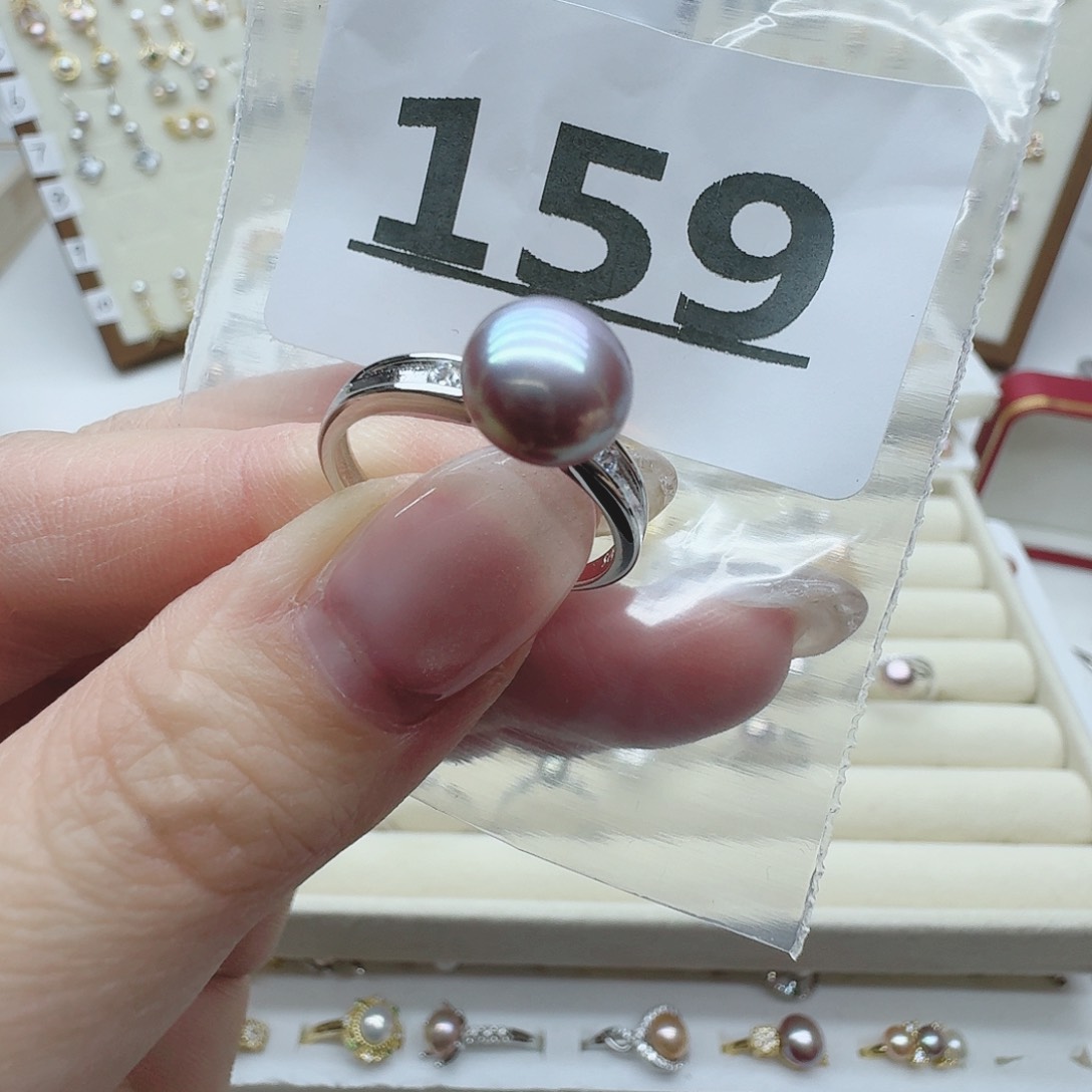 淡水珍珠珠宝奇石银S925镶嵌159