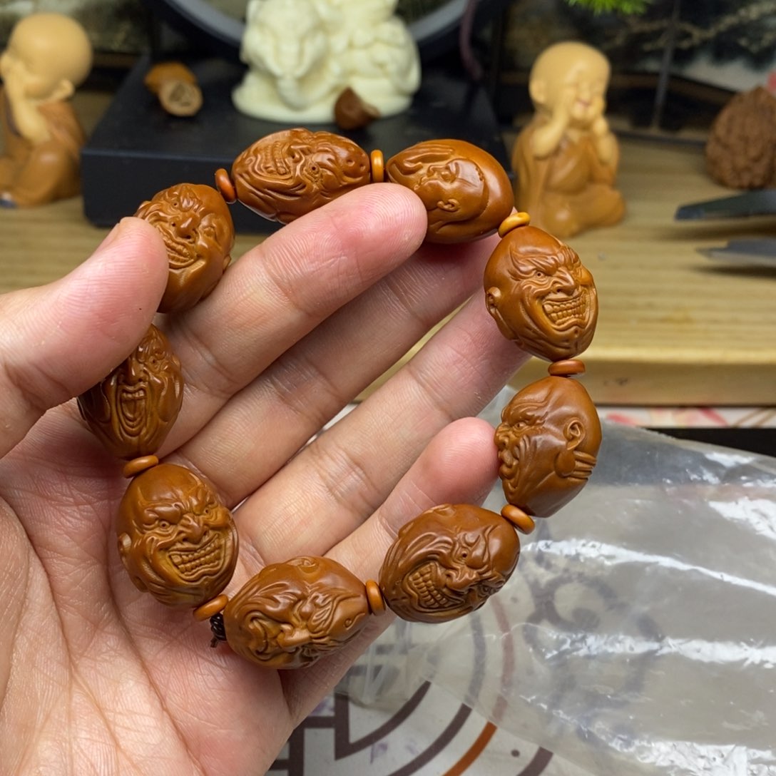 橄榄核手串/手链橄榄核雕刻工艺宇