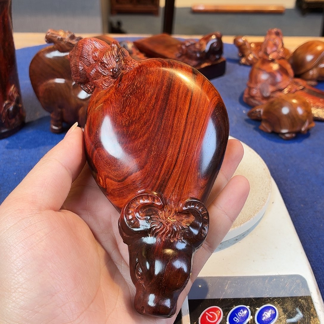 果***岭紫檀木类端景台收藏