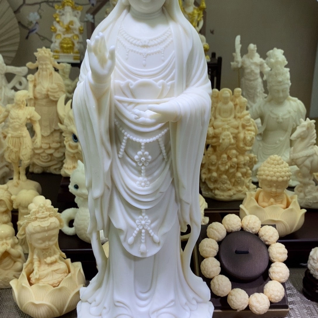 菩提根/象牙果把件象牙果大号南海观音