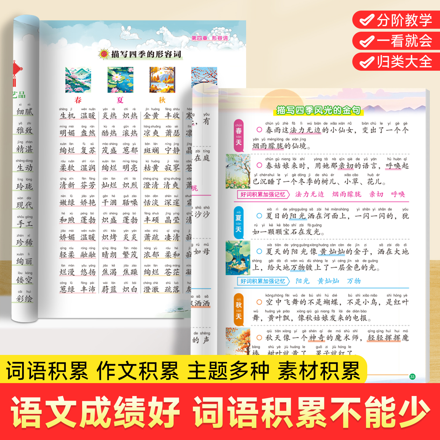 【作文必备】小学生词语积累作文金句归类大全作文素材写作方法技巧