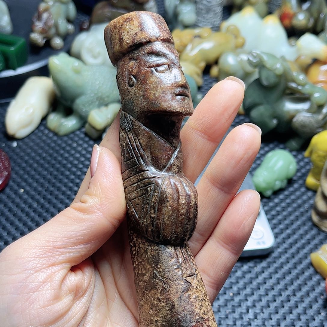 白玉菩提吊坠摆件