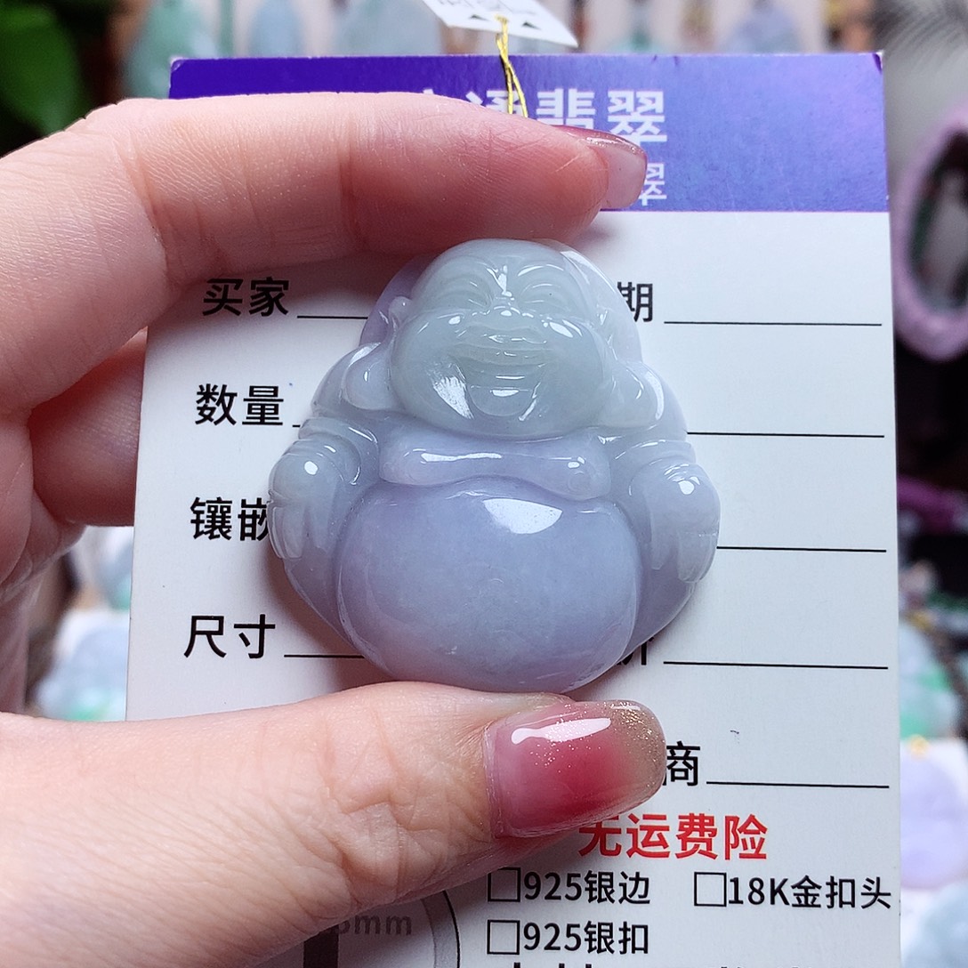 颈饰未镶嵌翡翠佛公07