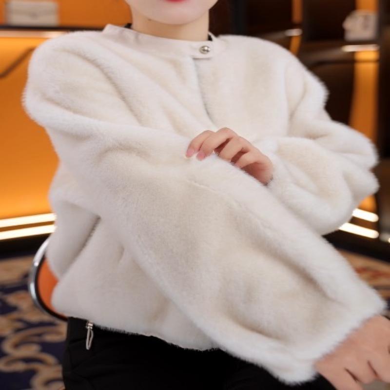 【有运费险】秋冬新款雪兰貂气质小香风外套21370-多米