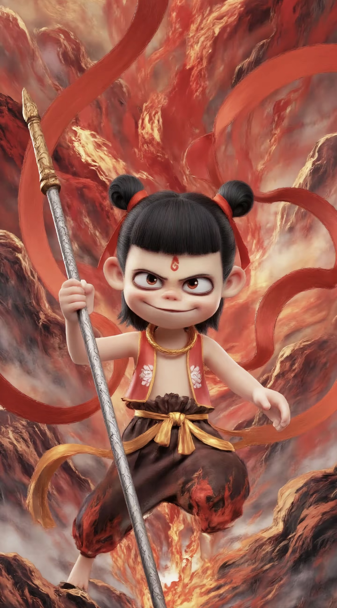 持枪哪吒DIY钻石画70*110贴好联系客服