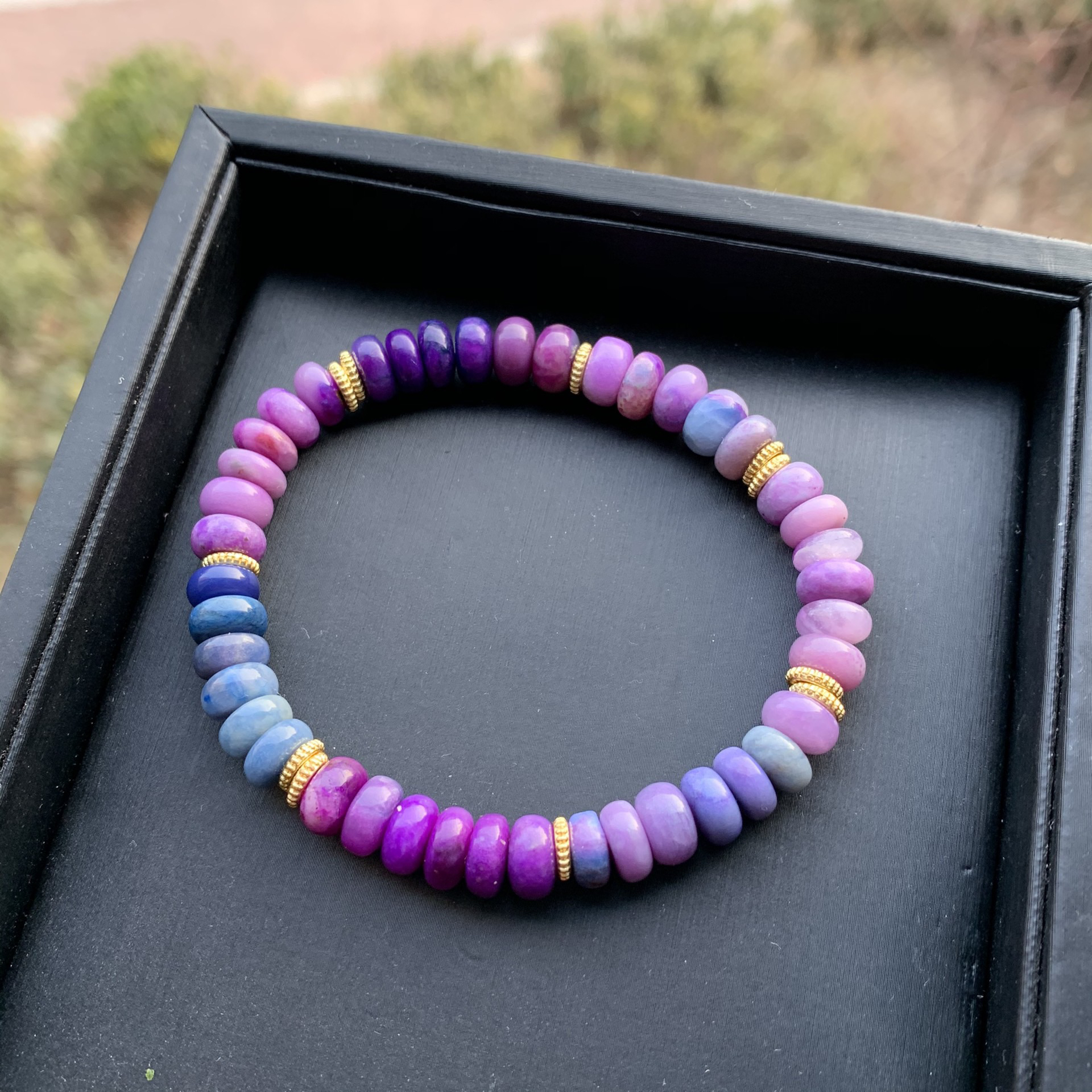 天然舒俱来手链糖果色