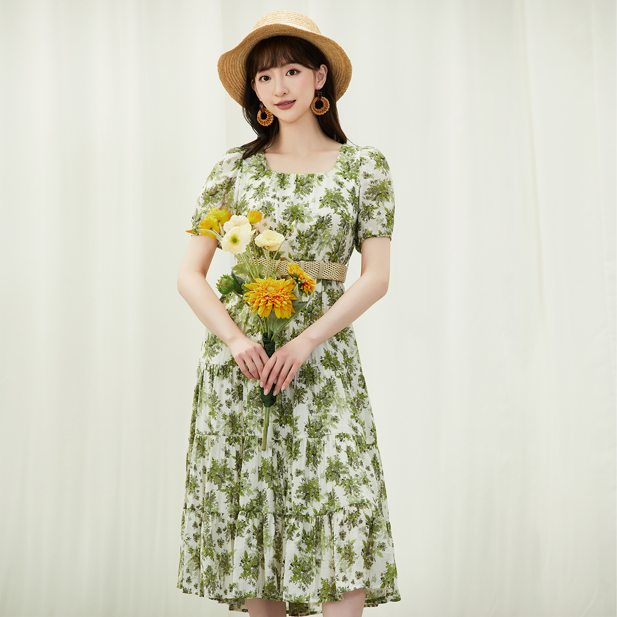 【尚雅】佳人苑连衣裙夏季新款J429071