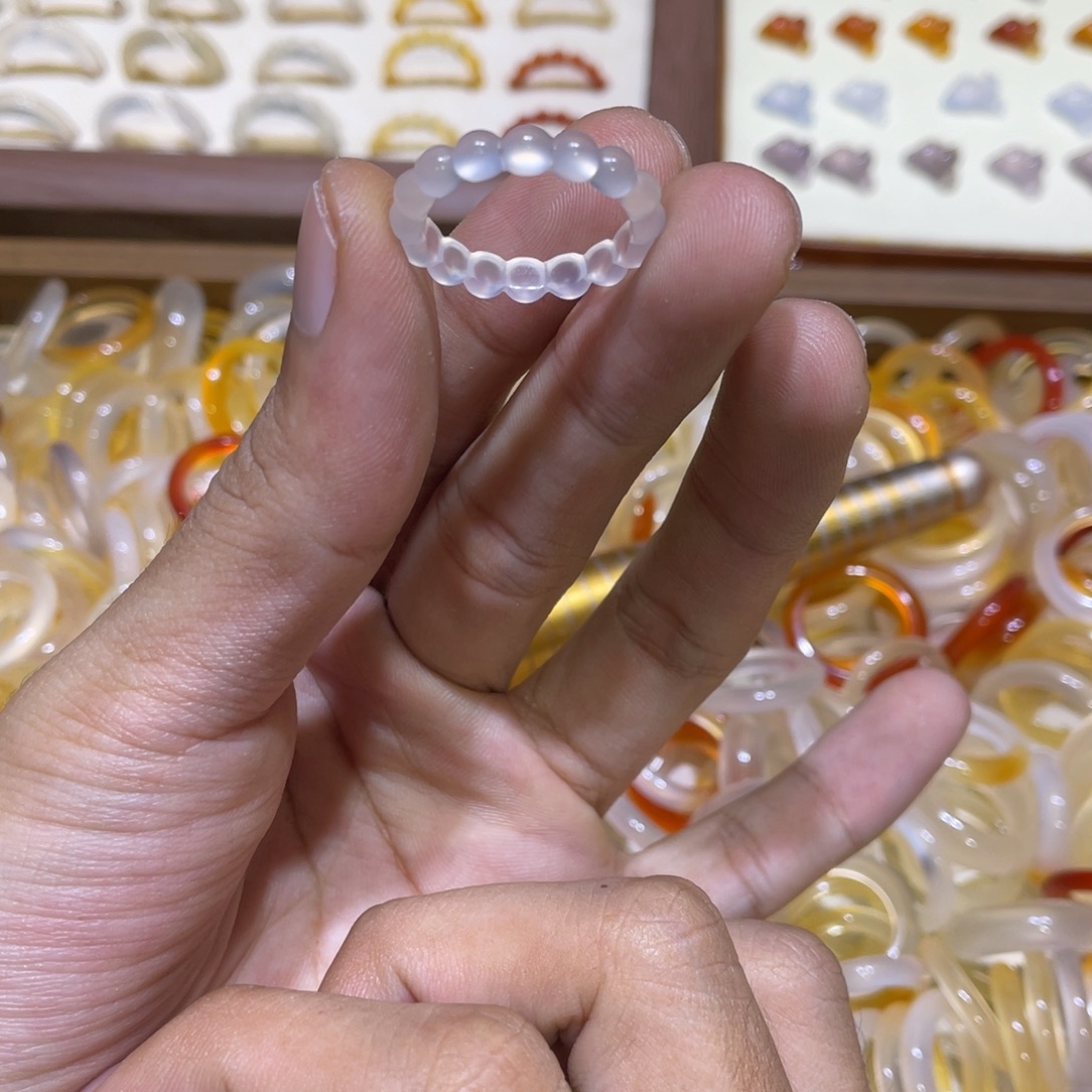 玛瑙/玉髓合金戒指518号港18