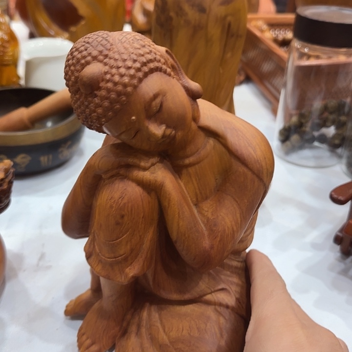 缅甸花梨睡佛123漂亮