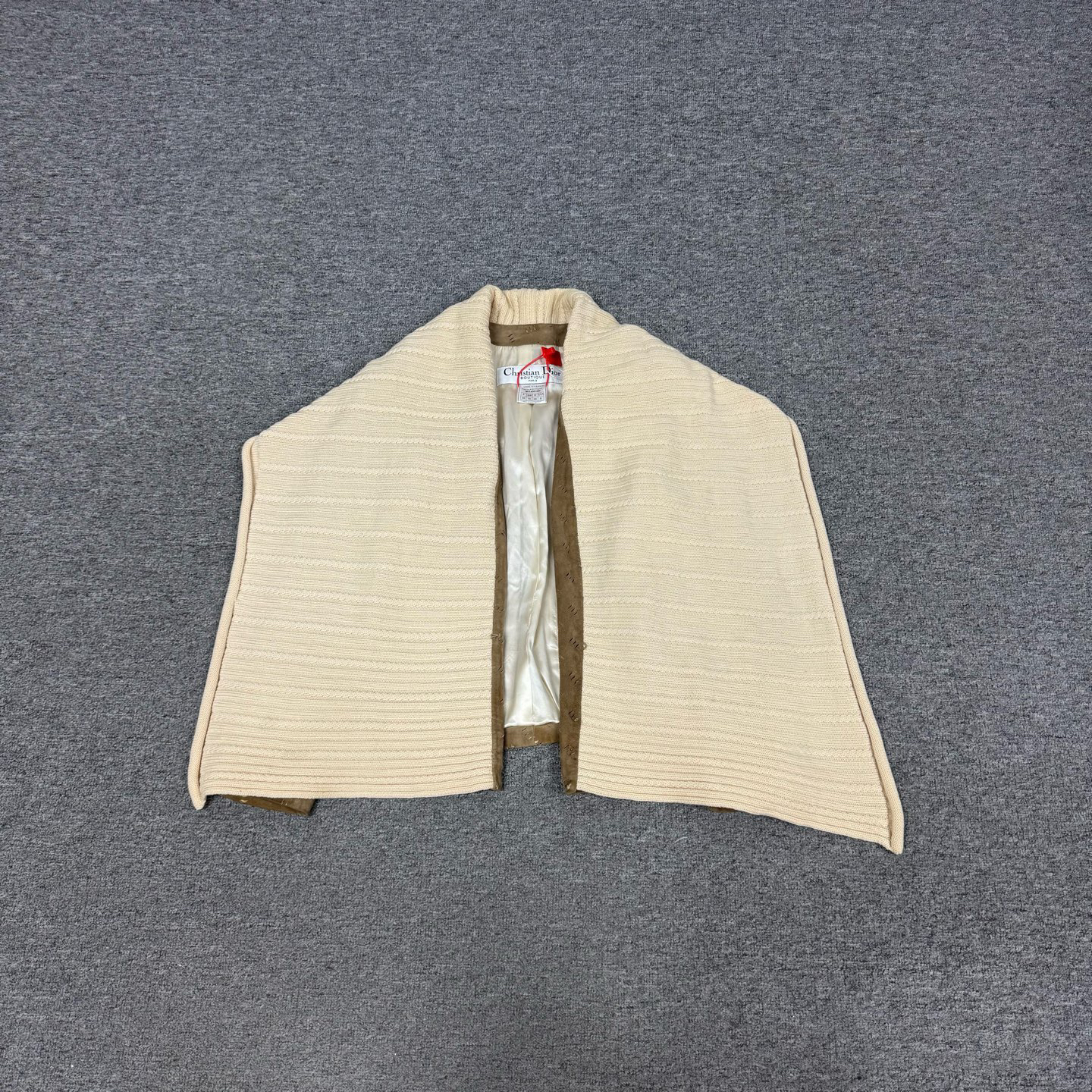 99新 AMIPARIS 迪奥 卡其色 拼接 长袖 外套 斗篷 99新 36码