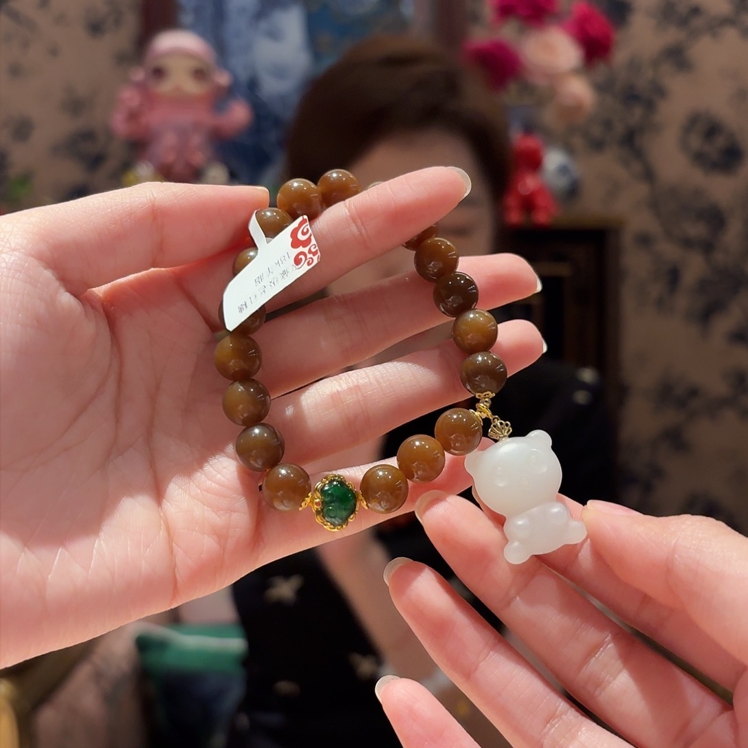 和田玉手串未镶嵌