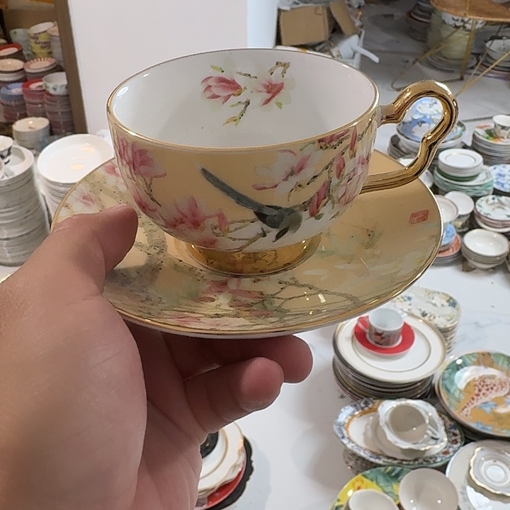 y***e搪瓷咖啡杯一套20米