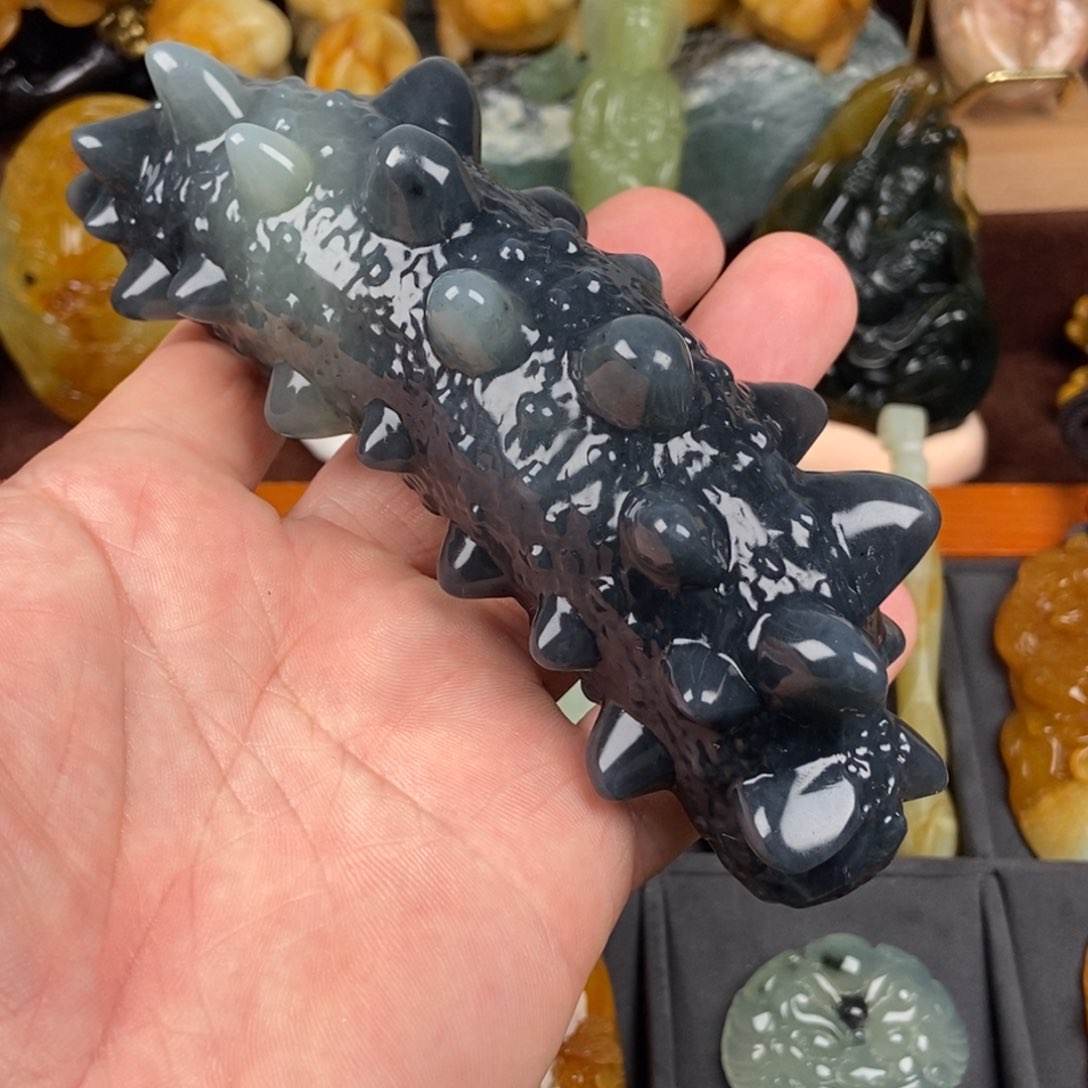 蛇纹石玉手把未镶嵌