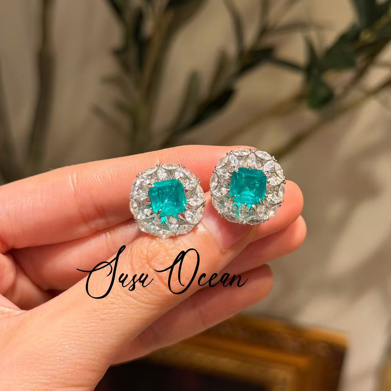 925银耳饰 《安纳西之眸》【103】Susuocean鉴赏珠宝