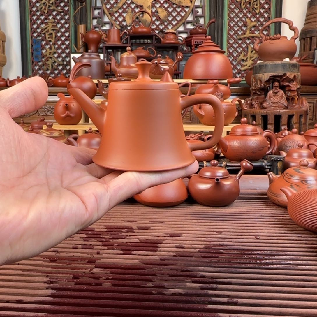 朱泥茶壶潮州手拉壶90cc