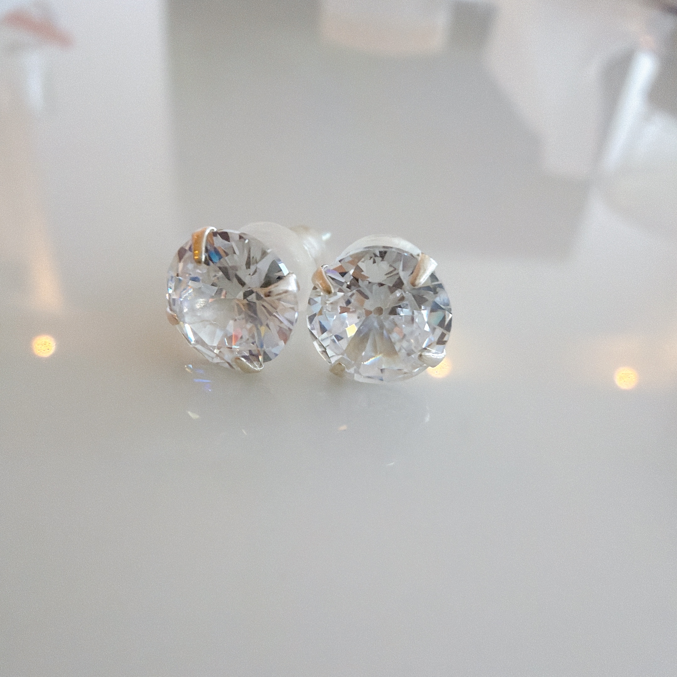 925银合成锆石耳饰 【AG•饰品】耳环AG00115