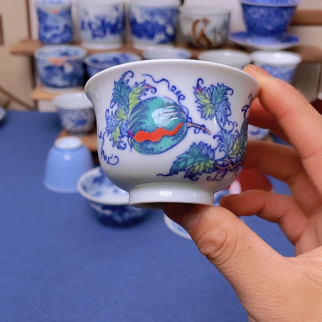 景德镇手工陶瓷茶杯