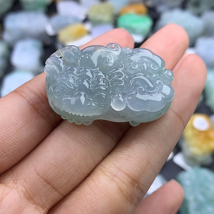 翡翠未镶嵌颈饰天然缅甸翡翠