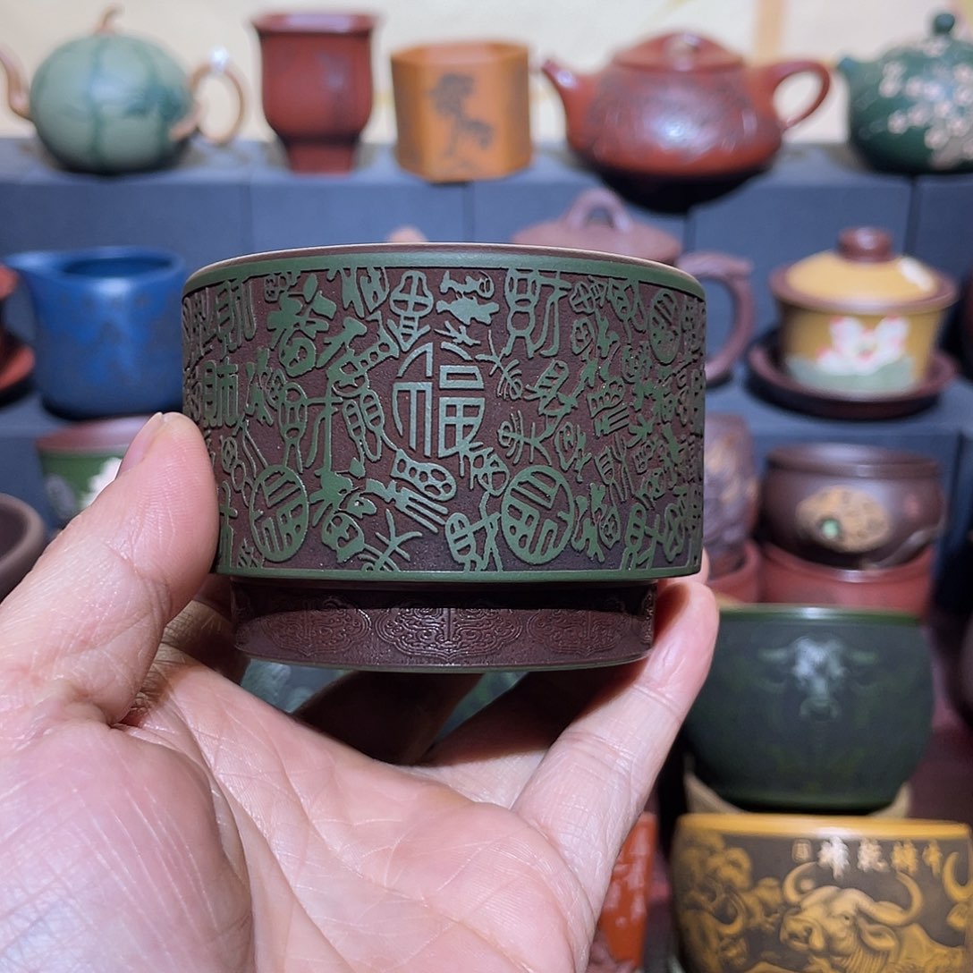 原矿紫砂手工主人杯