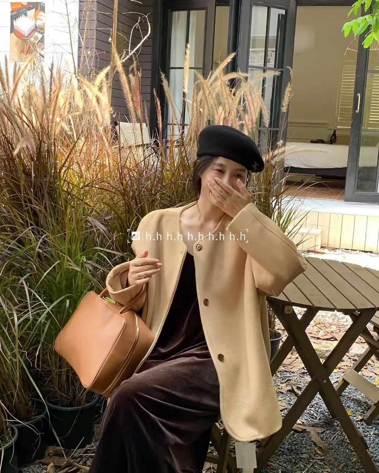 【杭州-意法】NN1935--时尚女装设计感重工外套高腰短款小个子显瘦