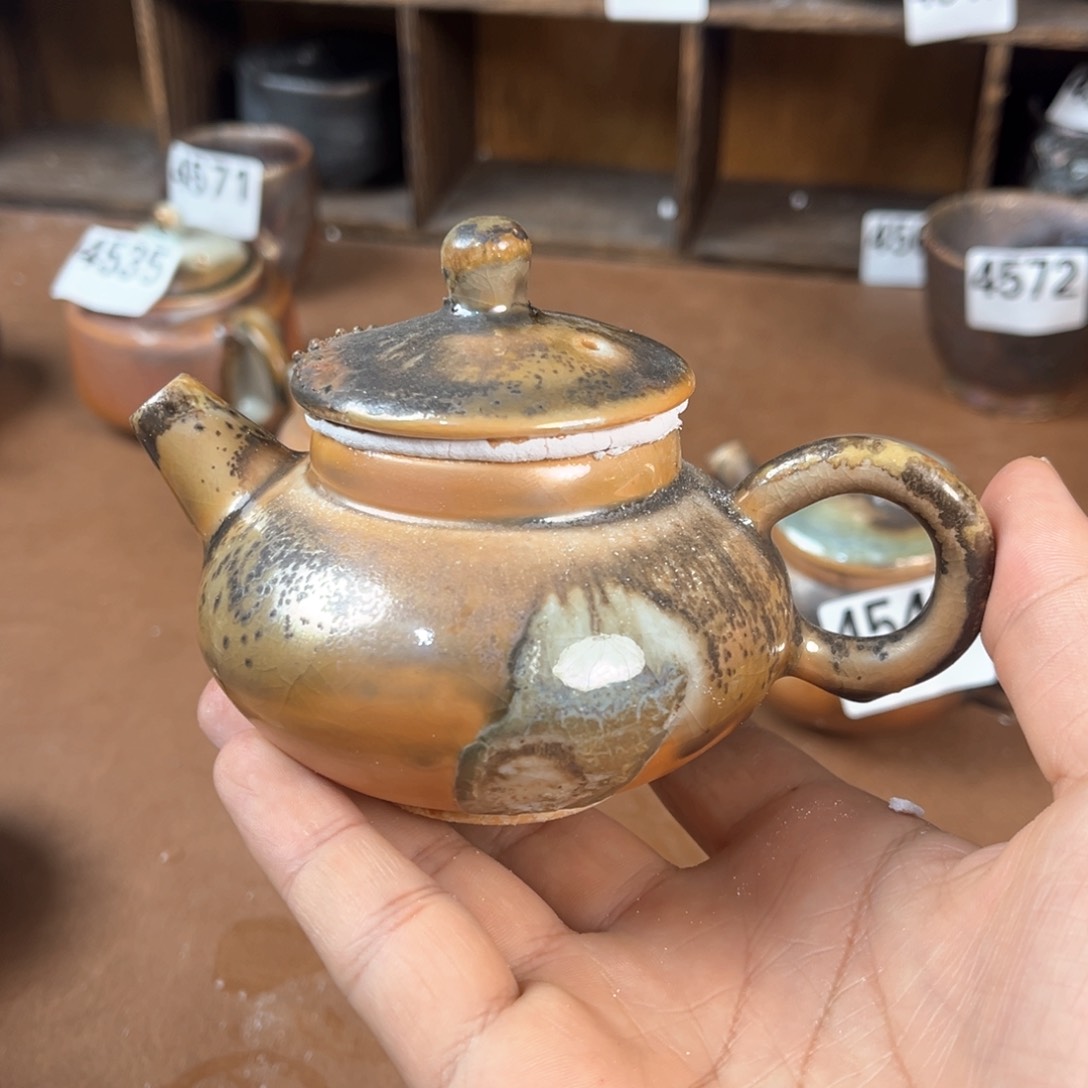 杯刀*歪柴烧茶器主人壶