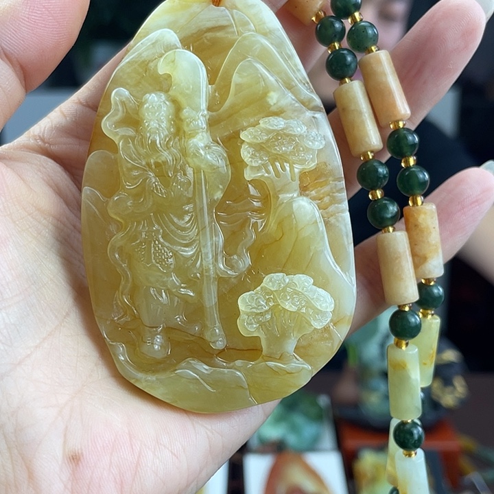 未镶嵌蛇纹石玉颈饰