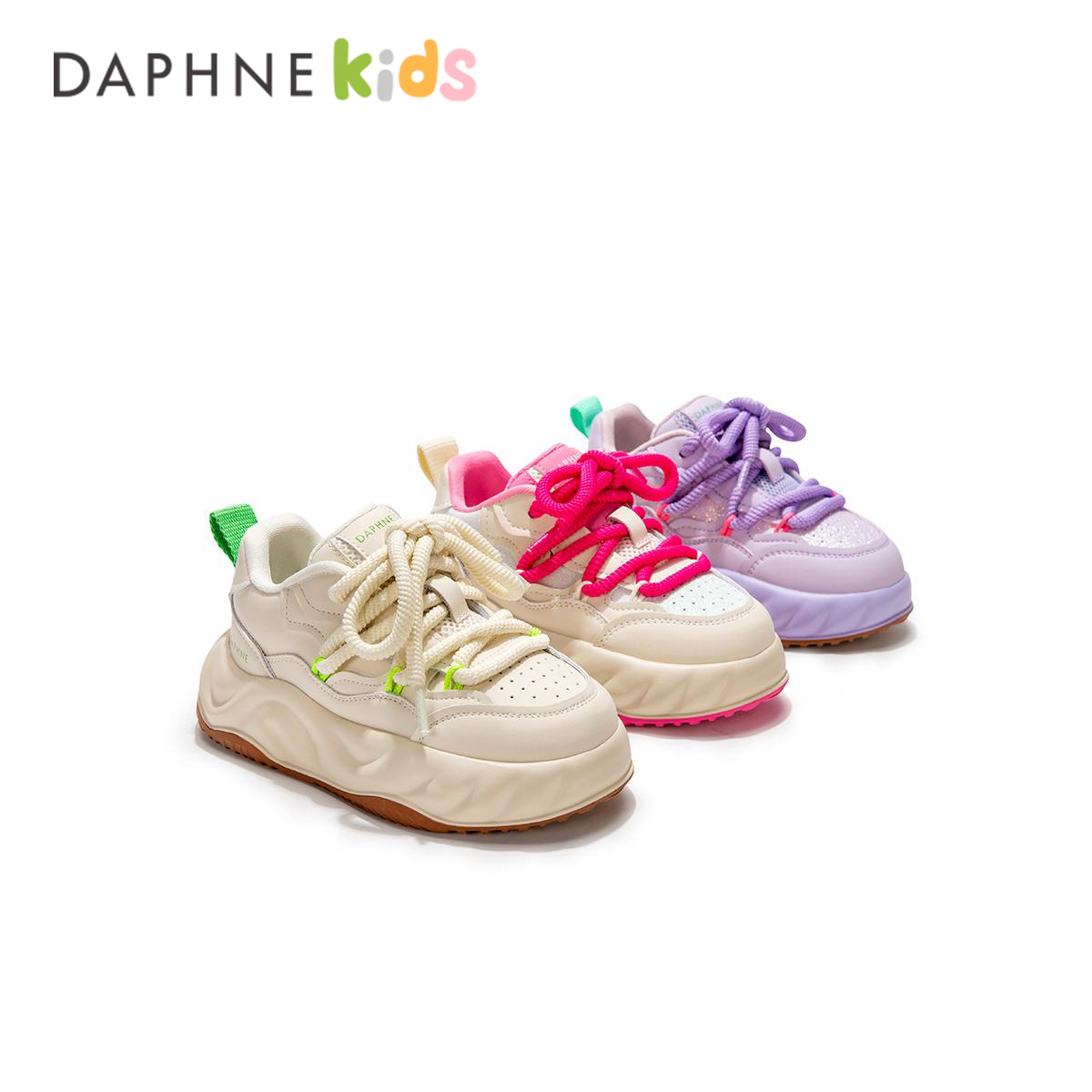 达芙妮Daphne儿童2025年春秋季新款运动鞋中大童休闲板鞋 