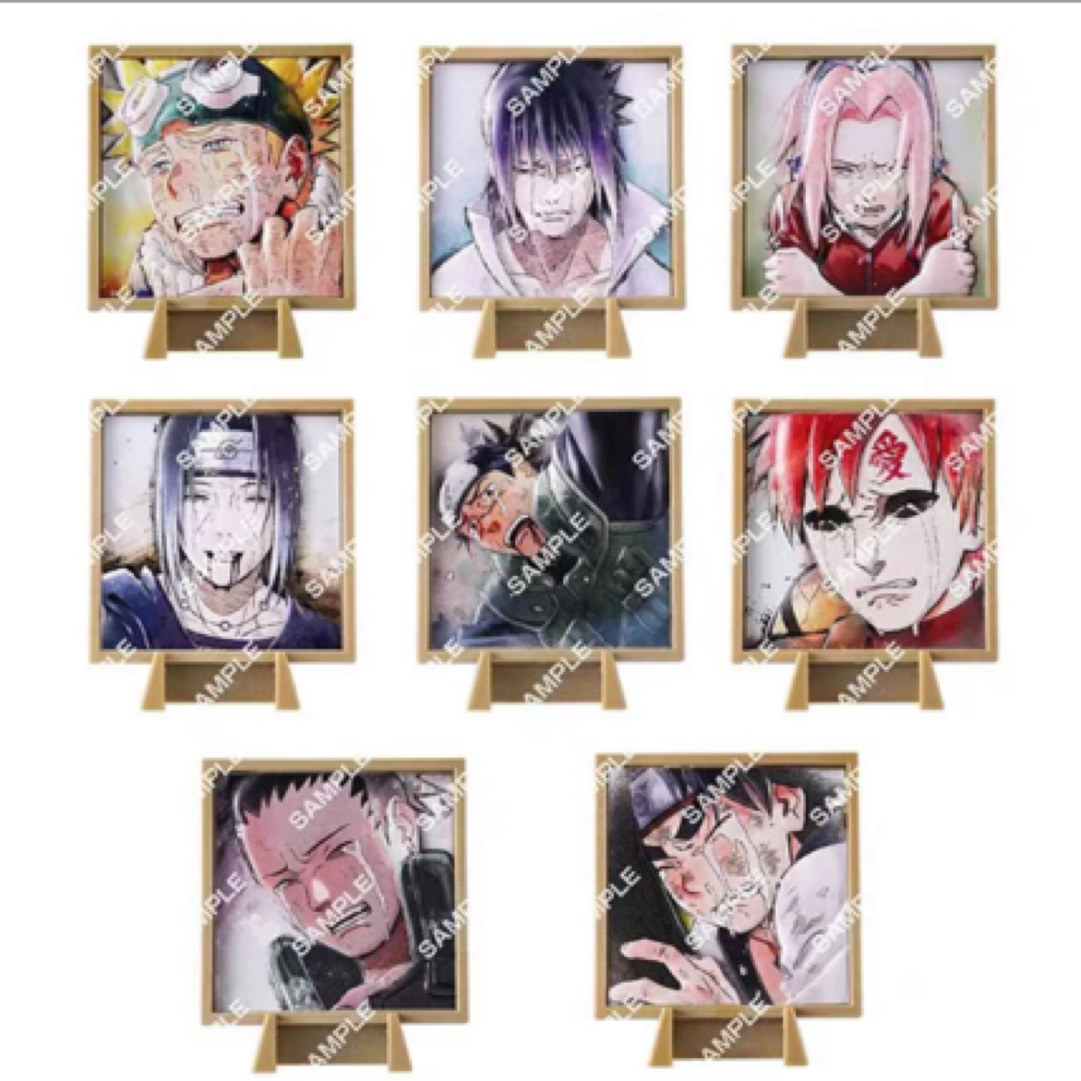 【火影忍者】哭哭浮雕相框全8种 火影忍者 潮玩盲盒 默认代拆