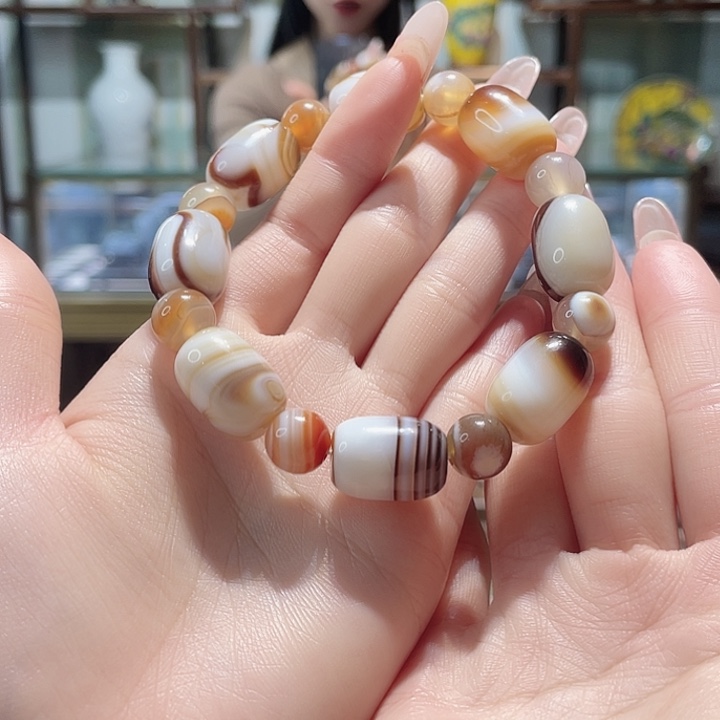 玛瑙/玉髓未镶嵌手链