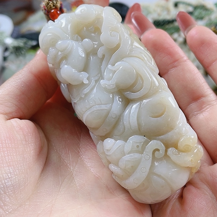 和田玉未镶嵌颈饰