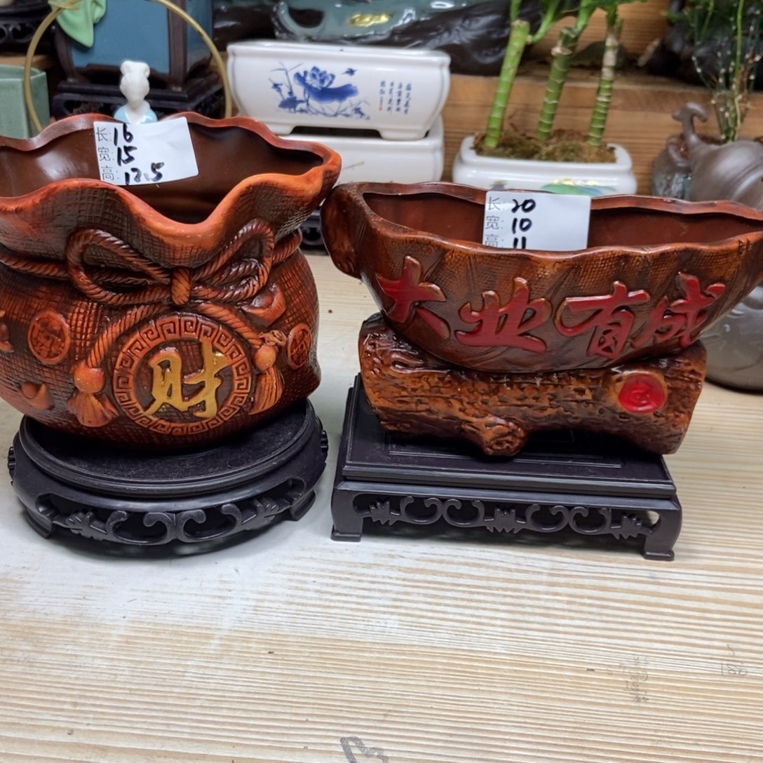 瓷片陶瓷花盆陶瓷艺术