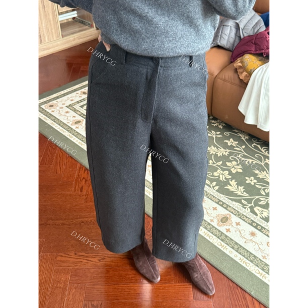 D.HRYCG【段段】经典羊毛九分弯刀西裤巨百搭