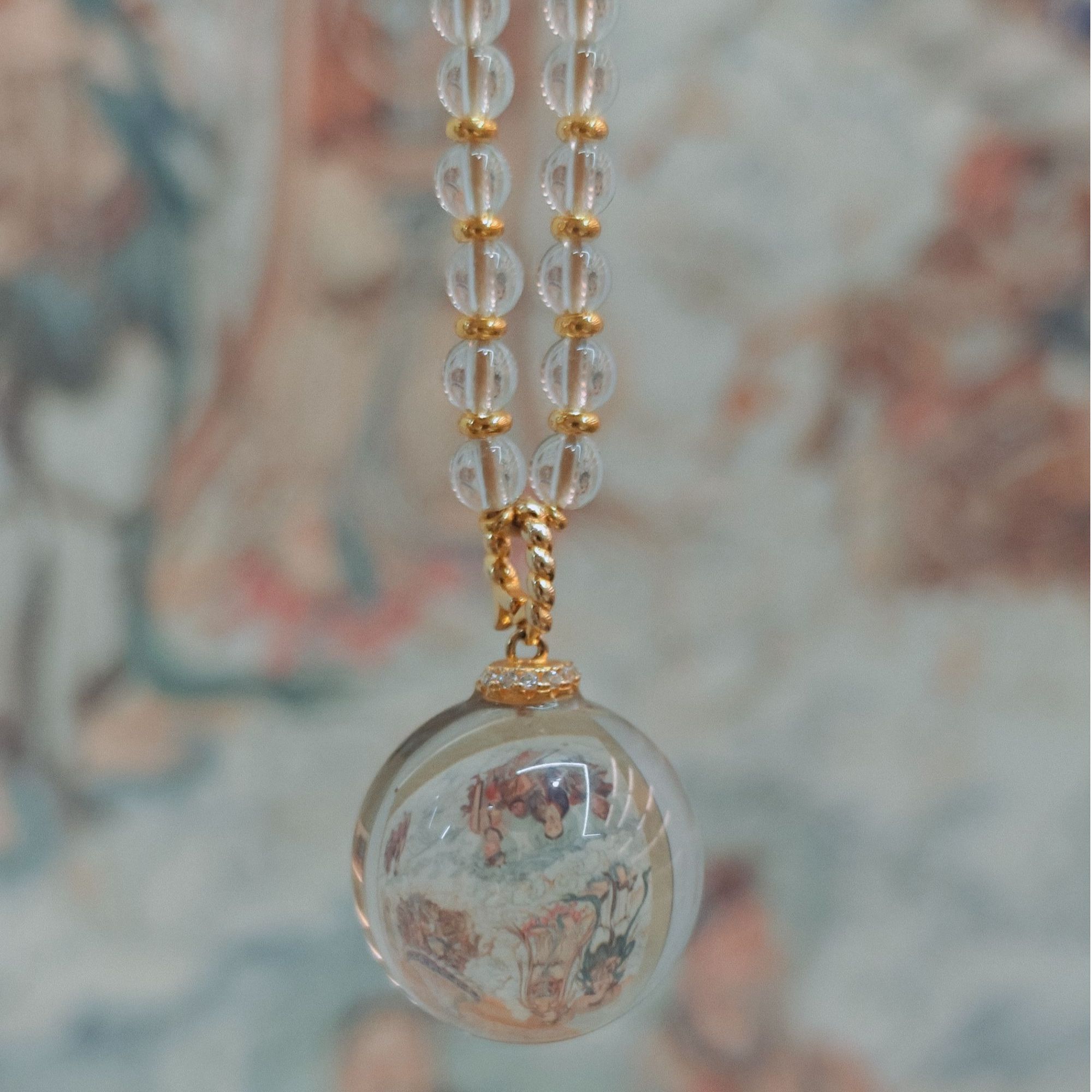 【竟空·融哲于物】特质（归墟·之眼）天然·白水晶·黄水晶