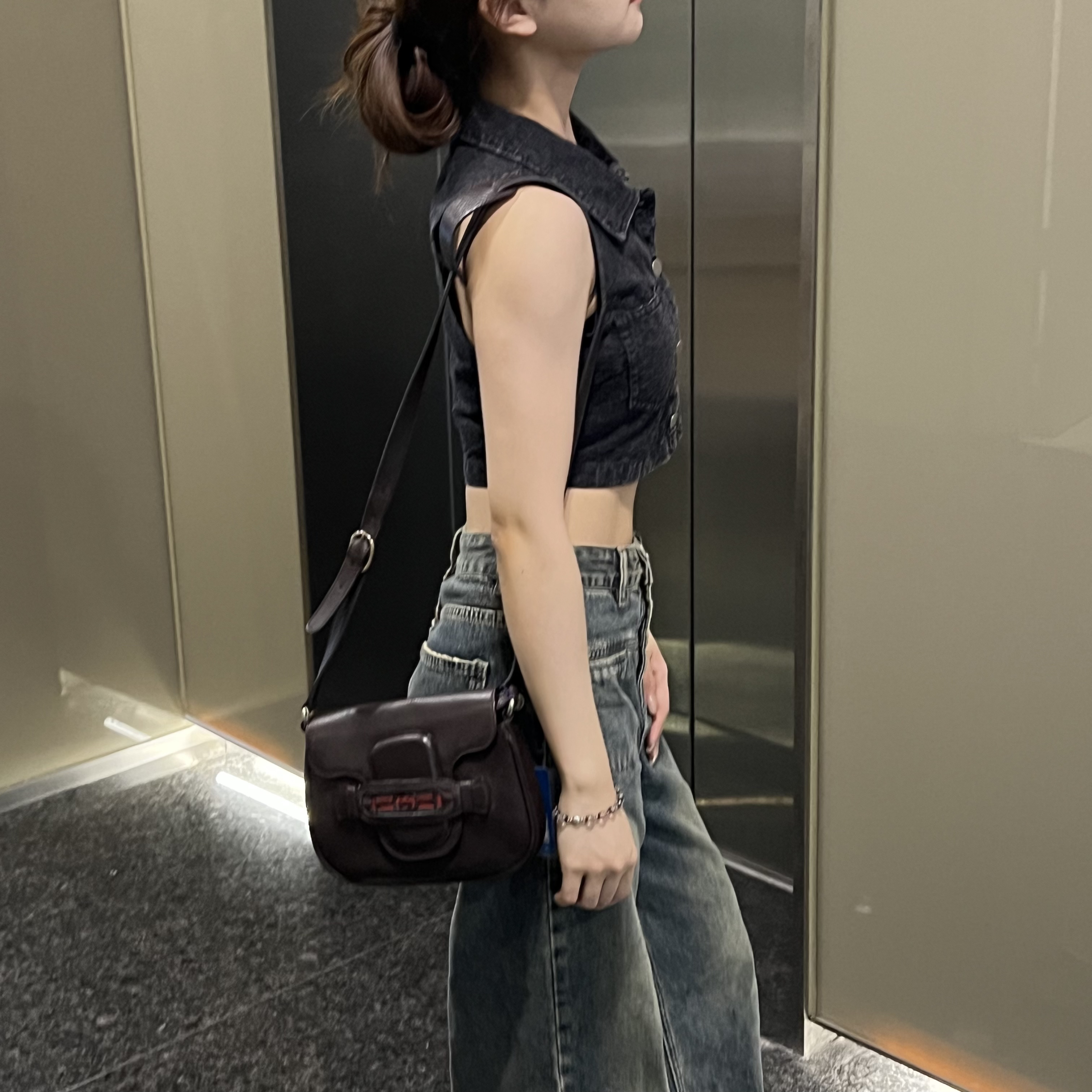95新 GUCCI/古驰 古驰马鞍单肩包/5390483