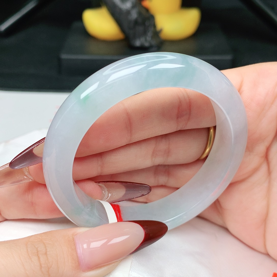 未镶嵌手镯翡翠53-54圈口