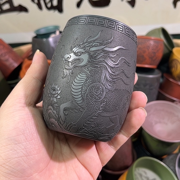 茶杯紫砂全手工紫砂主人杯