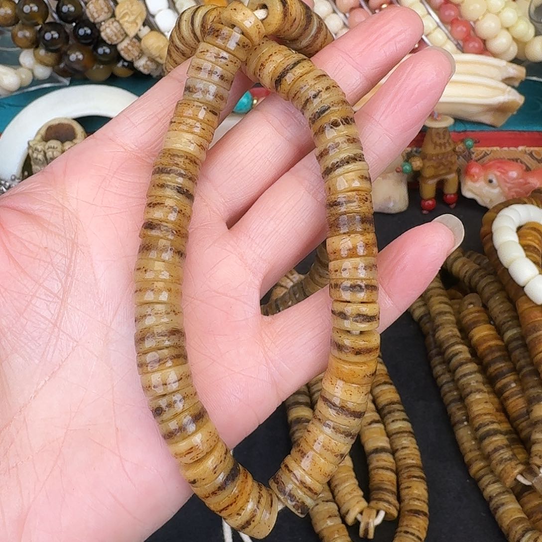 牛骨手串/手链心***雨牛骨嘎嘎10尺寸手持款