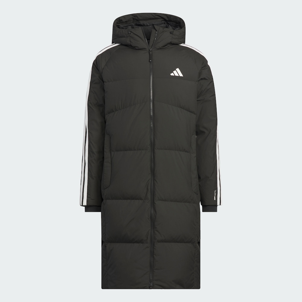 adidas/阿迪达斯男女款拒水防风保暖鸭绒连帽羽绒服  KC2498